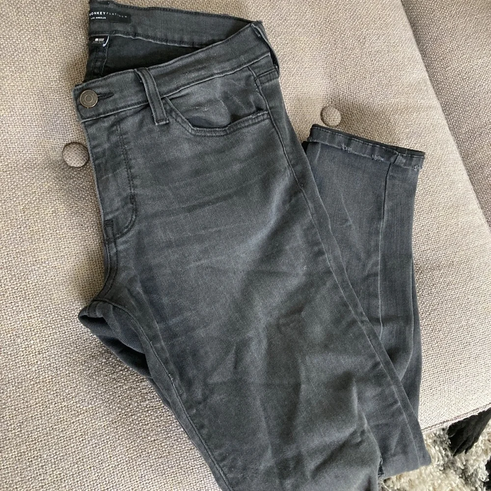 Flying Monkey High Rise Black Ripped Jeans - Picture 5 of 7